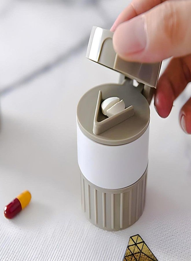 LETURE 4-in-1 Medicine Pill Cutter 1 Pc - Tablet Splitter, Medicine Grinder, Powder Crusher & Storage Box for All Pill Sizes, Portable Medicine Crusher for Easy Swallowing & Dosage Management - Image 2